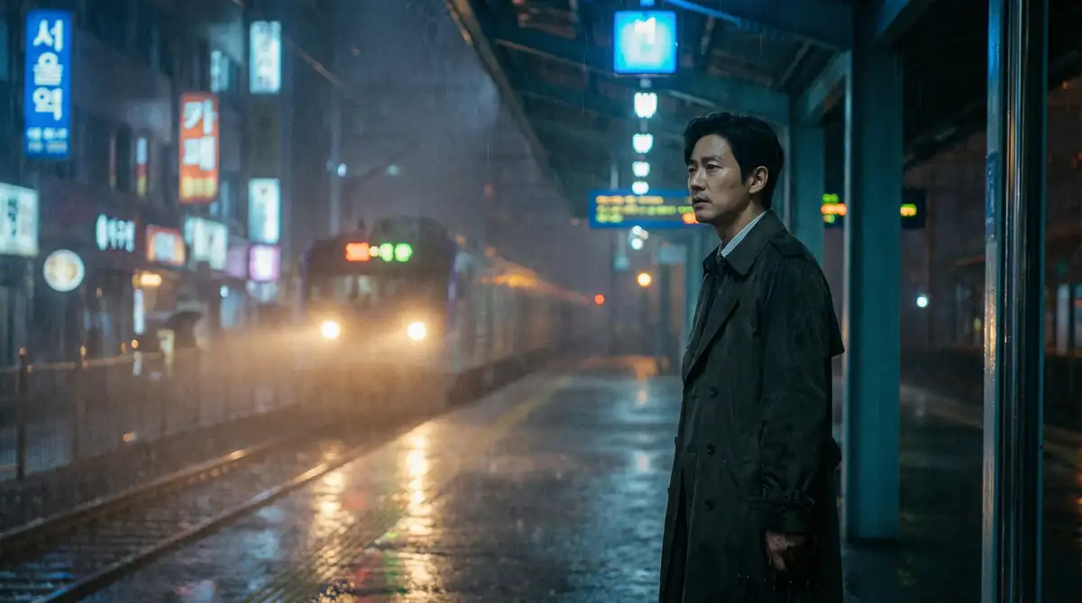 韩国伦理电影经典场景 - 雨夜车站，吴倩 艳照 馆藏影像